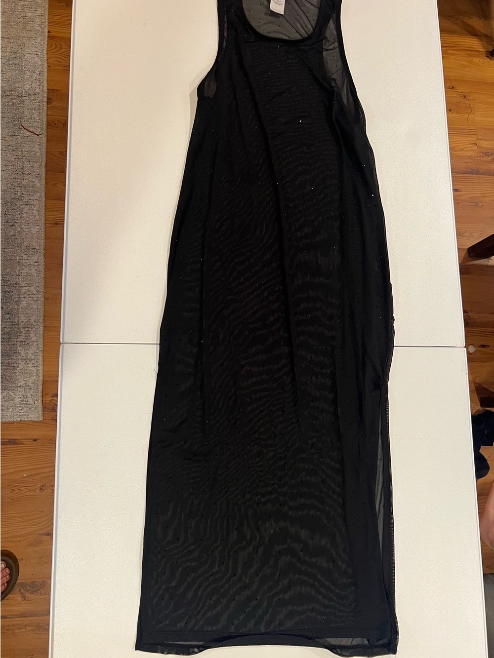 Black Sheer Maxi dress - Sleek Everyday Style
